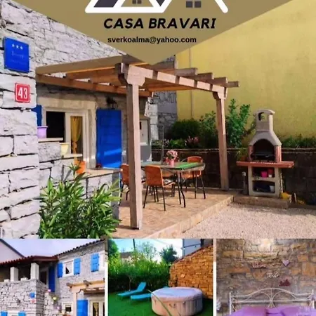 別荘 Casa Bravari Rustic Istrian Stone House Kascerga